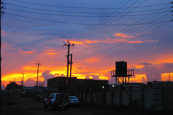 Sunset in Juba
